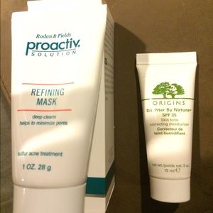 Proactiv mask and origins moisturizer