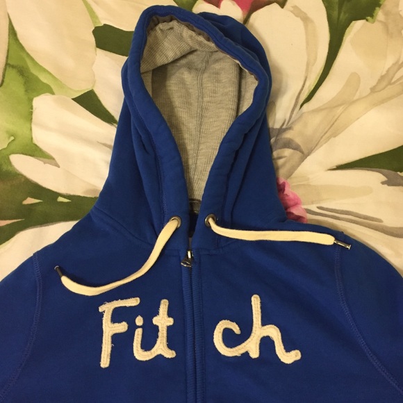 Royal Blue Abercrombie Zip-Up hoodie