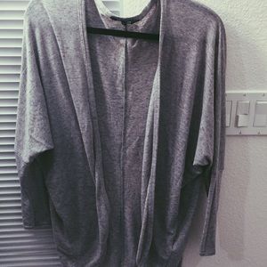 Heather grey/purple ASOS cocoon style cardigan