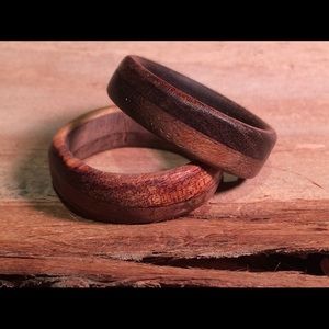 Custom wooden rings.