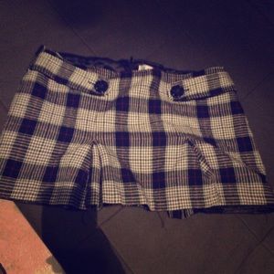 Tartan mini skirt