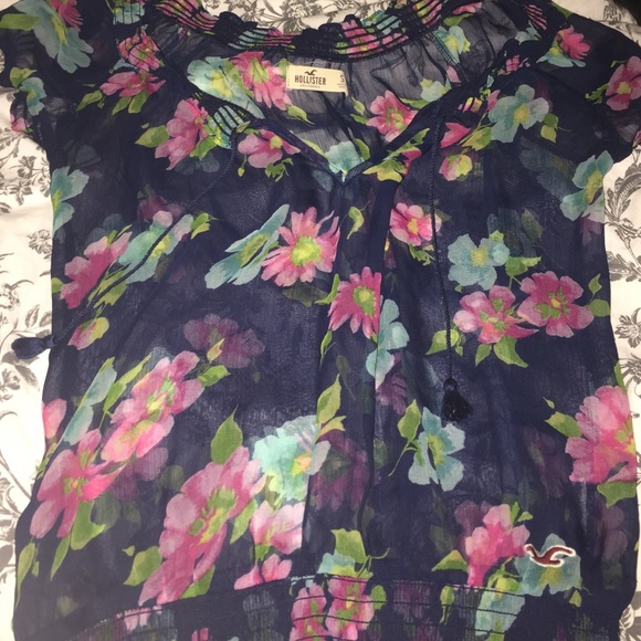 Floral sheer top