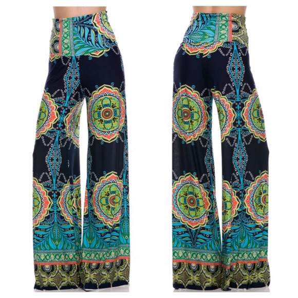 High Waist Palazzo Pants - Picture 2 of 4