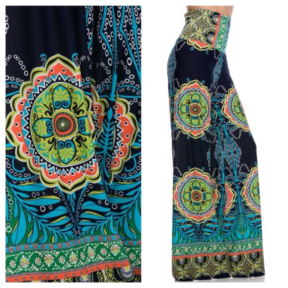 High Waist Palazzo Pants - Picture 3 of 4