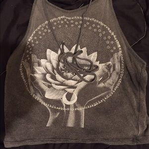 HOLD Brandy Melville hands and flower Sachi halter