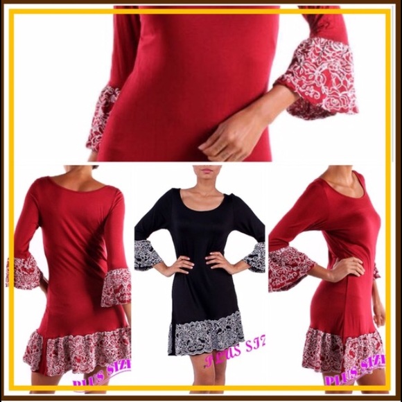 💥HP 3/28💥SASSY LITTLE DRESS w/BEAUTIFUL TRIM - Picture 2 of 3