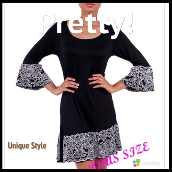 💥HP 3/28💥SASSY LITTLE DRESS w/BEAUTIFUL TRIM - Picture 3 of 3