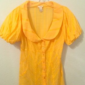 Yellow top from Anthropologie.  Never worn