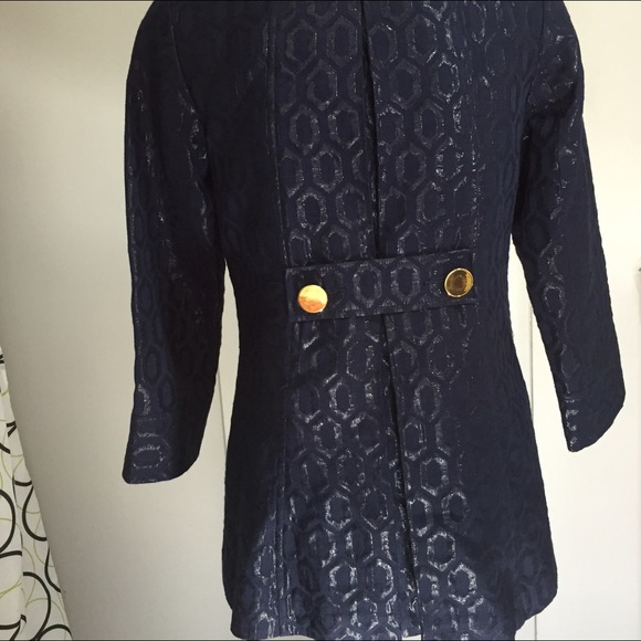 Navy Blue Chic Jacket - Picture 2 of 3