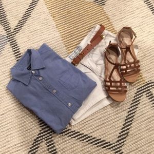 American Eagle Outfitters Blue Oxford