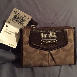 Coach zippered change purse