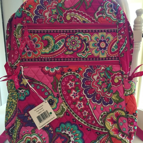 Vera Bradley tech backpack-pink swirls