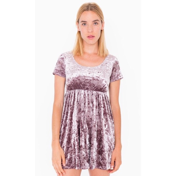 Velvet Babydoll Dress | American Apparel