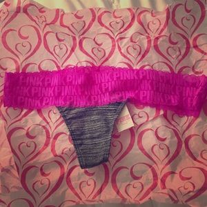 Victoria's Secret Pink lace waist thong