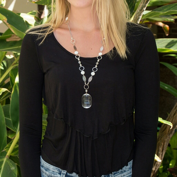 Black fall blouse
