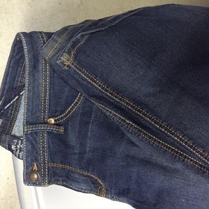 Source of Wisdom stretchy boot cut jeans.