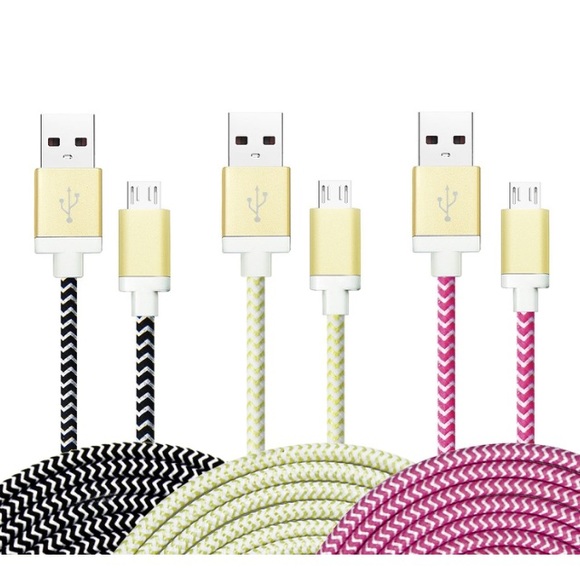 Eversame 3 Pack of Colorful 2M 6 Feet High Speed