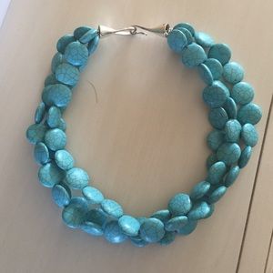 Stella & Dot Turquoise 17 in Necklace