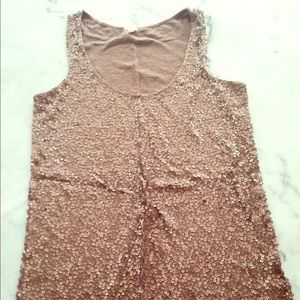J.Crew Sparkling sequin tank top J.Crew Sparkling sequin tank top