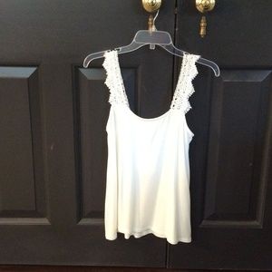 Naked Zebra white tank