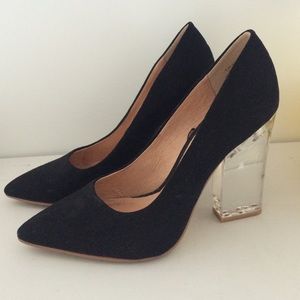 H&M Pumps with Lucite Heel