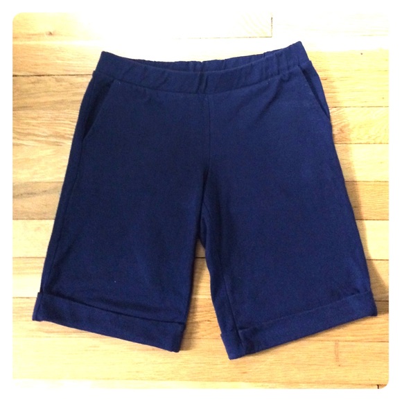 American Apparel Navy Shorts w Cuffs