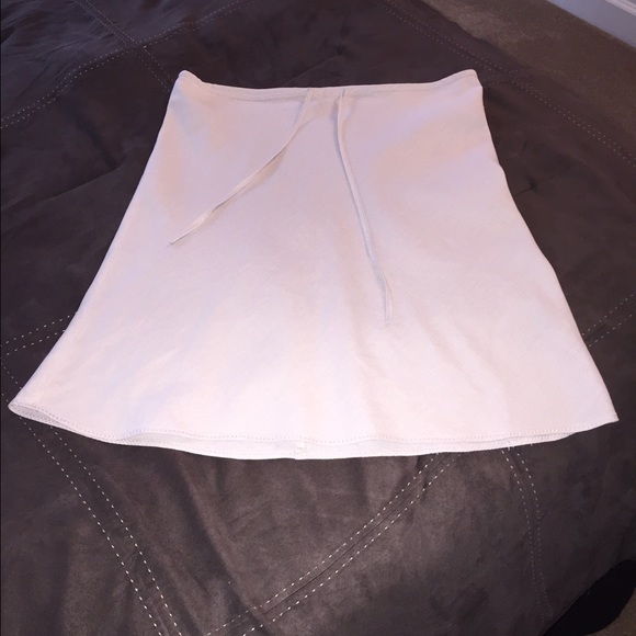 ⭐️ BOGO! Tan Linen Cotton Blend Skirt