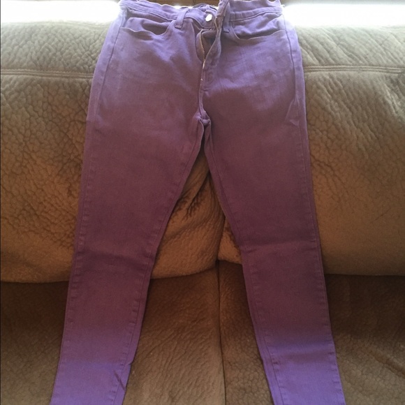 J Brand Purple Skinny Denim