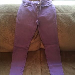 J Brand Purple Skinny Denim