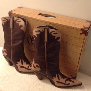 Lucchese Leather Cowboy Boots - Women's Sz 10M