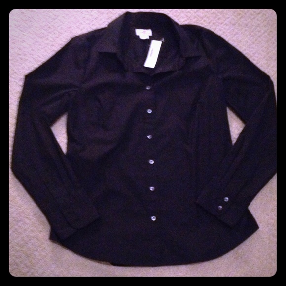 J. Crew black button down shirt