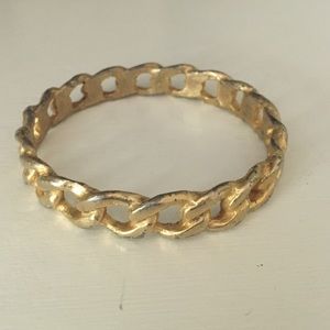 BCBG Gold Bangle Chain Bracelet