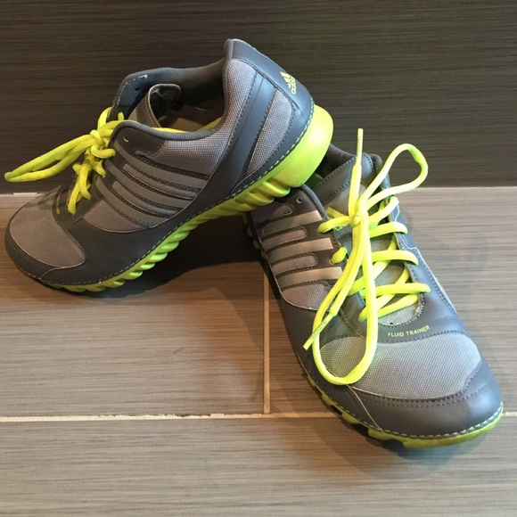 adidas Shoes Grey Neon Yellow Adidas Trainer Size 8