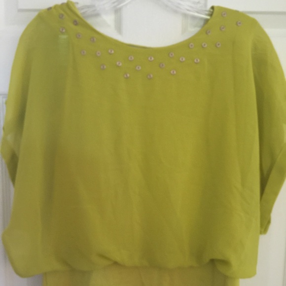Silky Top with built in cami underneath