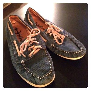 Jeffrey Campbell perforated boat shoes