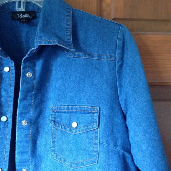 Denim button up - Picture 2 of 3