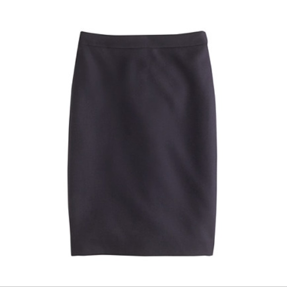 J.crew wool number 2 pencil skirt teal size 4