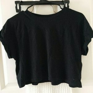 Black crop top