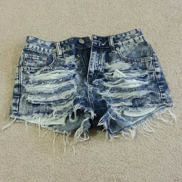 Dollhouse Denim - DOLLHOUSE Denim Sliced Short Shorts