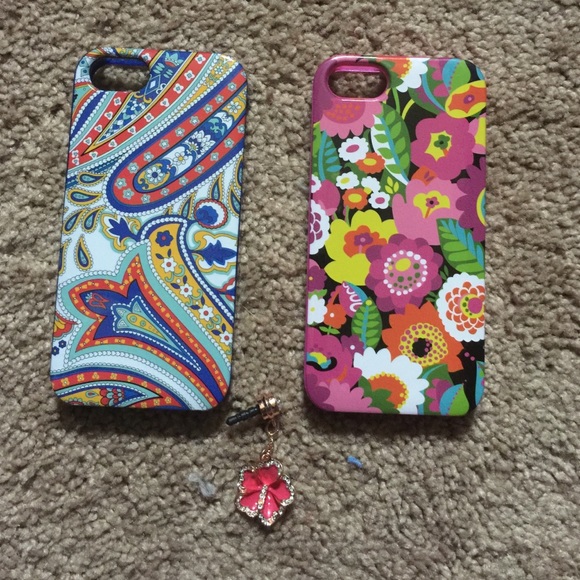 Two authentic Vera Bradley iPhone cases 5 5c