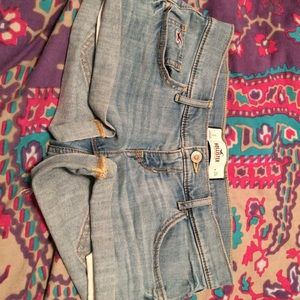light wash hollister shorts