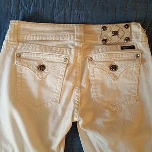 Miss Me white boot cut denim jeans