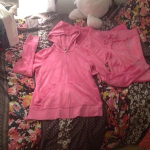 Pink authentic juicy  couture sweatsuit