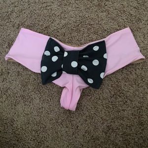 Pink and navy polka dot Lolli bottoms