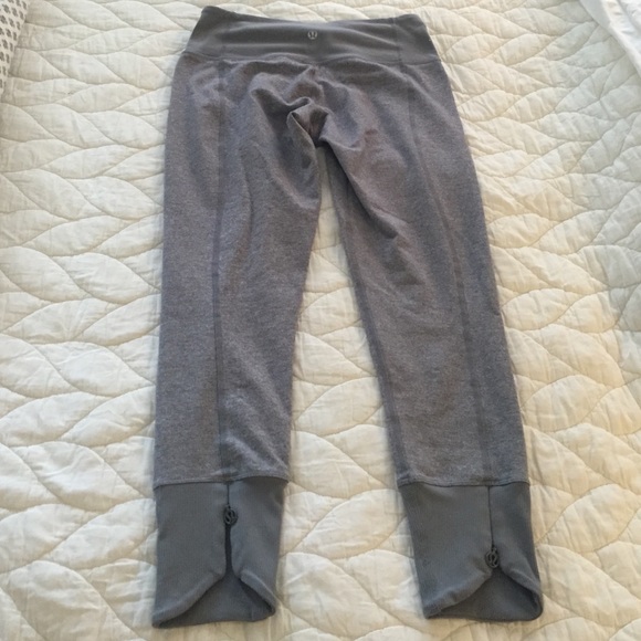 lululemon athletica Pants - Lululemon 6 - gray heathered ankle pants w/ zipper