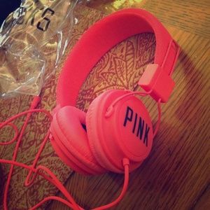 Pink headphones!