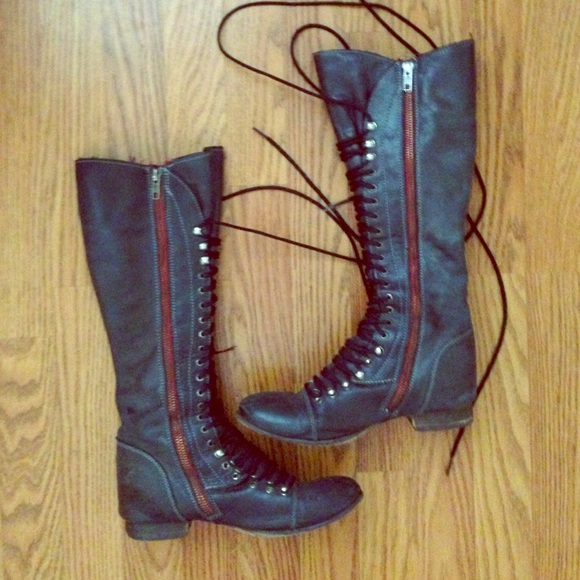 Steve Madden Perrin Boots - tall combat boots