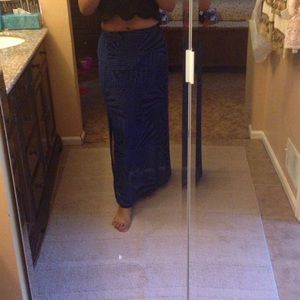 Maxi skirt w slot