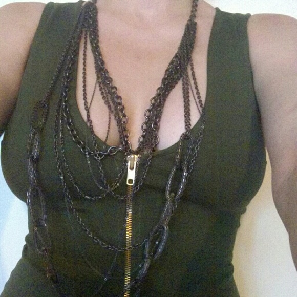 Gunmetal Chain Necklace - Picture 1 of 1