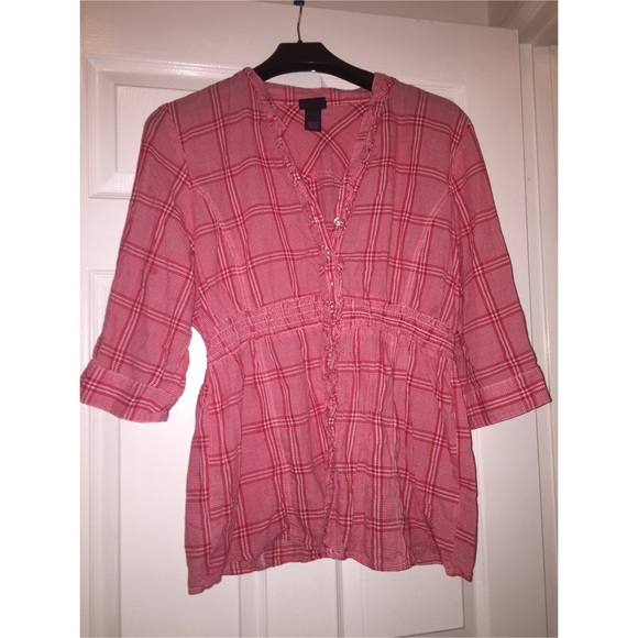 Super cute plaid Torrid blouse